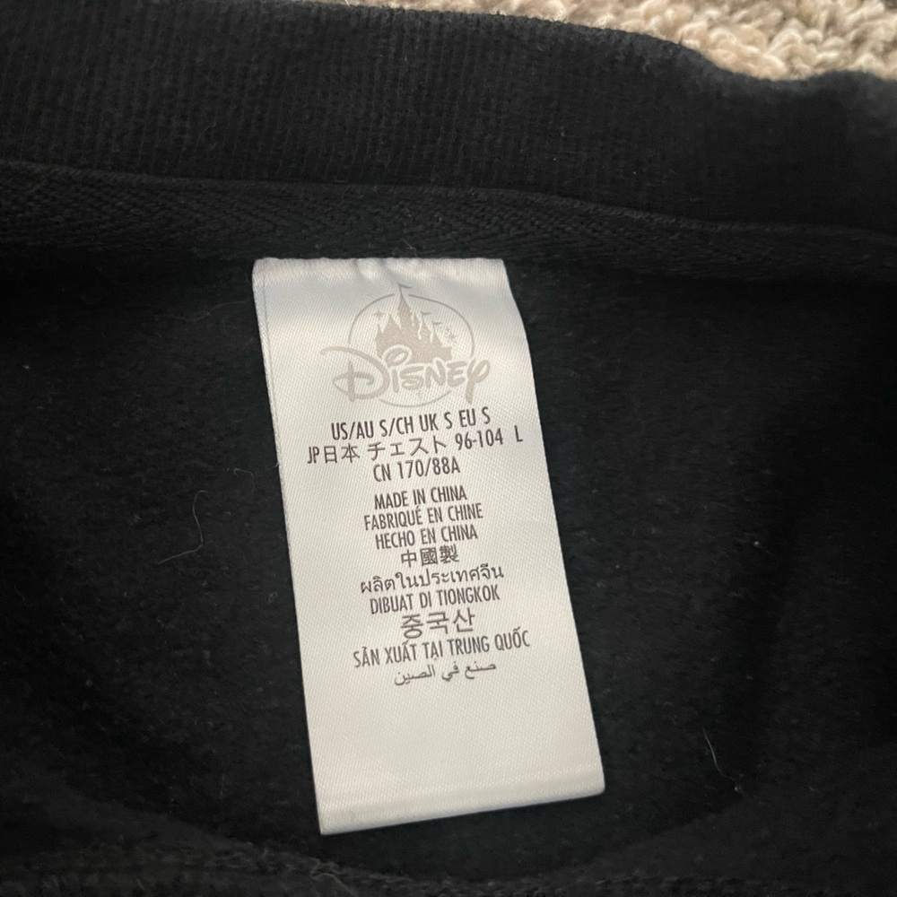 Men’s Disneyland Resort Disney Mickey Mouse Black Crewneck Sweatshirt Size S - Picture 2 of 10